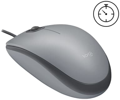 Logitech M110 Silent langallinen hiiri (harmaa)
