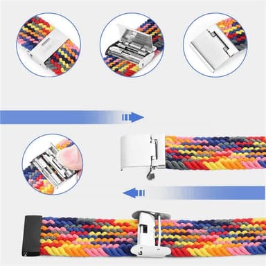 Punottu elastinen ranneke Doro Watch - Aprikoosin