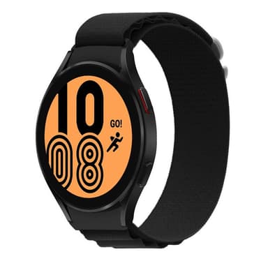 Artic Elastinen nailon ranneke Samsung Galaxy Watch 4 (44mm) - Musta