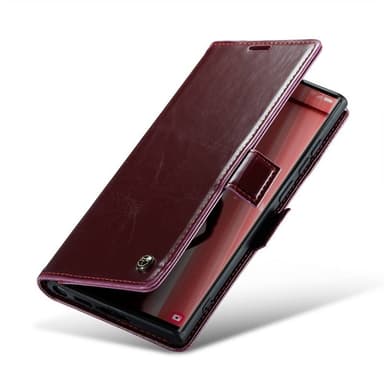 CaseMe Lompakkokotelo 3-kortti Samsung Galaxy S23 Ultra - Viininpunain
