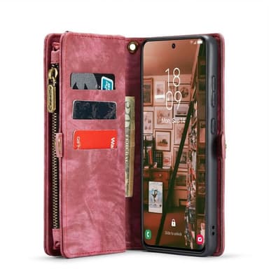 CaseMe Lompakkokotelo 11-kortti Samsung Galaxy S23 - Punainen