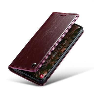 CaseMe Lompakkokotelo 3-kortti Samsung Galaxy S23 Plus - Viininpunaine
