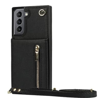 Zipper kaulakorukotelo Samsung Galaxy S23 Plus - Musta