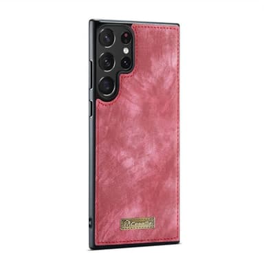 CaseMe Lompakkokotelo 11-kortti Samsung Galaxy S23 Ultra - Punainen