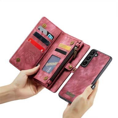 CaseMe Lompakkokotelo 11-kortti Samsung Galaxy S23 - Punainen