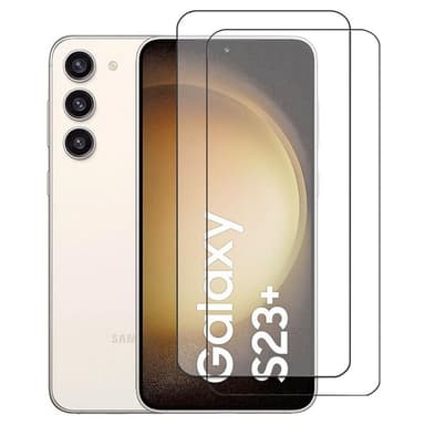 2-pakkaus 5D lasinen näytönsuoja Samsung Galaxy S23 Plus