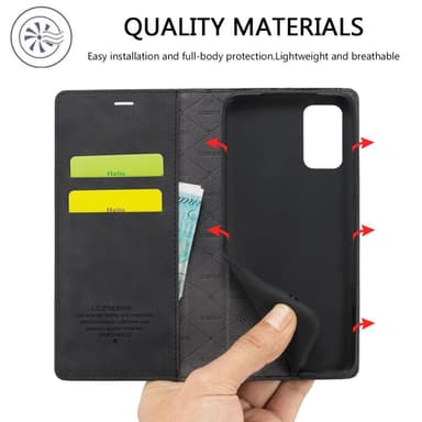 LC.IMEEKE Lompakkokotelo Samsung Galaxy A23 5G - Musta
