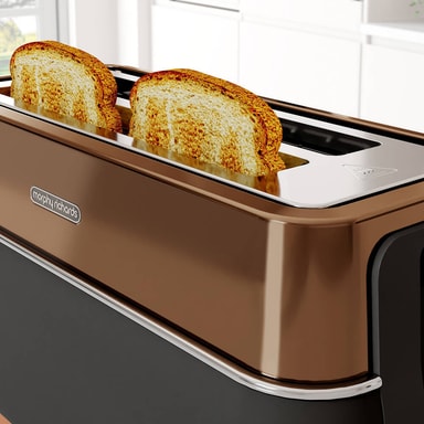 MORPHY RICHARDS Toaster Signature Long Slot Copper Gigantti verkkokauppa
