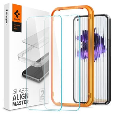 Spigen Nothing Phone (1) Näytönsuoja GLAS.tR ALIGNmaster 2-pakkaus