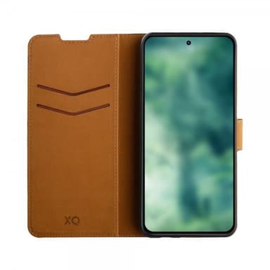 XQISIT Samsung Galaxy S23 Kotelo Slim Wallet Selection Musta