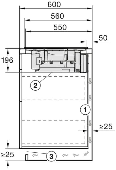 Miele induktiotaso integroidulla liesituulettimella KMDA 7272 FL-U