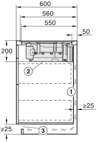 Miele induktiotaso integroidulla liesituulettimella KMDA 7272 FL-U