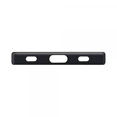 XQISIT Samsung Galaxy S23 Ultra Kuori Silicone Case Musta