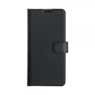 XQISIT Samsung Galaxy S23 Kotelo Slim Wallet Selection Musta