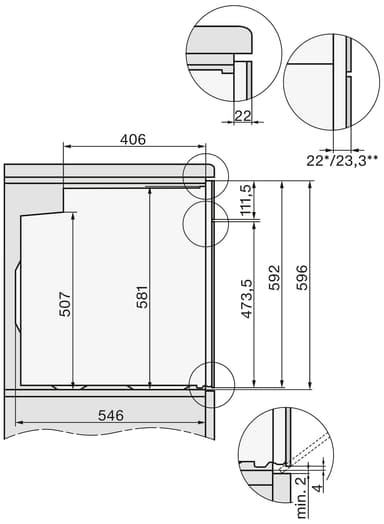 Miele uuni H2766BPOBSW integroitava