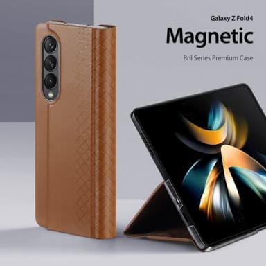 DUX DUCIS Samsung Galaxy Z Fold 4 Kotelo Bril Series Ruskea