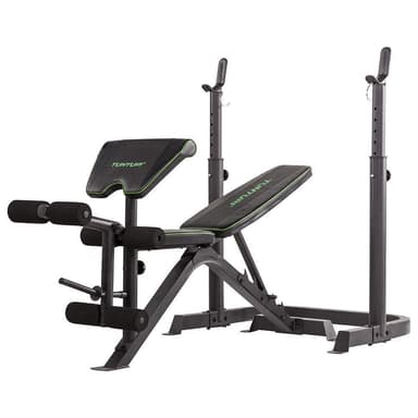 Tunturi Fitness Wb50 Mid Width Weight Bench,  Painonnostopenkki levytankotelineellä