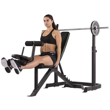 Tunturi Fitness Wb50 Mid Width Weight Bench,  Painonnostopenkki levytankotelineellä
