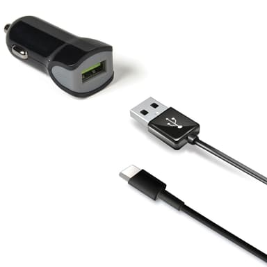 Celly Autolaturi + USB-C-kaapeli 2.4A 12W