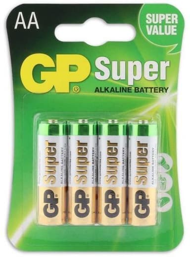 Super AA alkaliparistot per 4 kpl