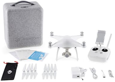 DJI Phantom 4 + ohjain (valkoinen)