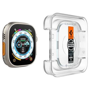 Spigen Apple Watch Ultra Näytönsuoja GLAS.tR EZ Fit 2-pakkaus