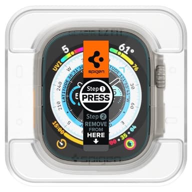 Spigen Apple Watch Ultra Näytönsuoja GLAS.tR EZ Fit 2-pakkaus