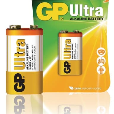 Alkaliparisto 9 V Ultra 1-Blisteri
