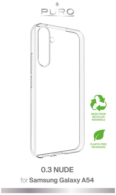 Puro Samsung Galaxy A54 5G 0.3 Nude suojakuori (läpinäkyvä)