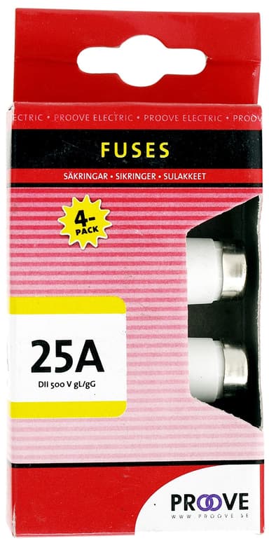 Proove sulake 25A (4kpl)
