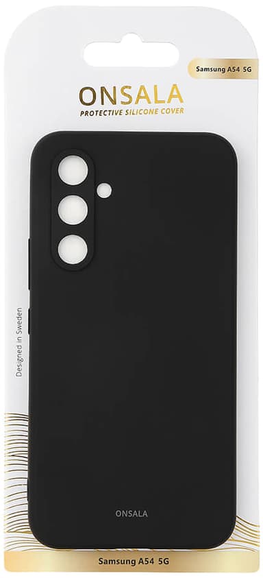 Onsala Silicone Samsung Galaxy A54 5G suojakuori (musta)