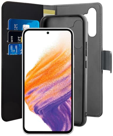 Puro Samsung Galaxy A54 5G 2in1 lompakkokotelo (musta)