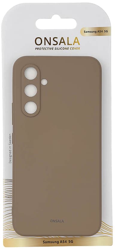 Onsala Silicone Samsung Galaxy A54 5G suojakuori (beige)