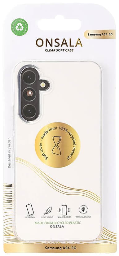 Onsala Recycled Samsung Galaxy A54 5G suojakuori (läpinäkyvä)
