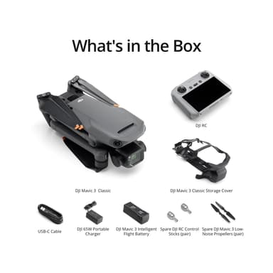 DJI Mavic 3 Classic drone + RC kauko-ohjain