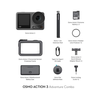 DJI Osmo Action 3 Adventure Combo actionkamera
