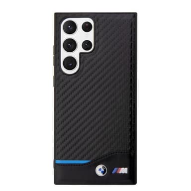 BMW Samsung Galaxy S23 Ultra Kuori Carbon & Stripe Musta