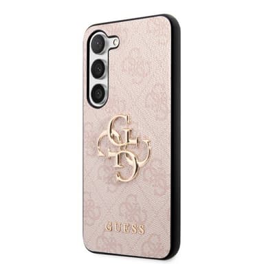 Guess Samsung Galaxy S23 Kuori 4G Logo Vaaleanpunainen