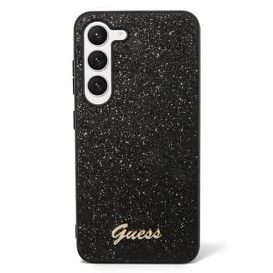 Guess Samsung Galaxy S23 Kuori Fixed Glitter Case Musta