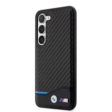 BMW Samsung Galaxy S23 Plus Kuori Carbon & Stripe Musta