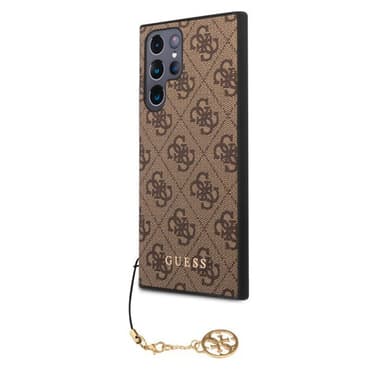 Guess Samsung Galaxy S23 Ultra Kuori 4G Charms Ruskea