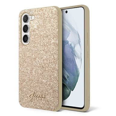 Guess Samsung Galaxy S23 Kuori Fixed Glitter Case Kulta
