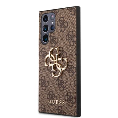 Guess Samsung Galaxy S23 Ultra Kuori 4G Logo Ruskea