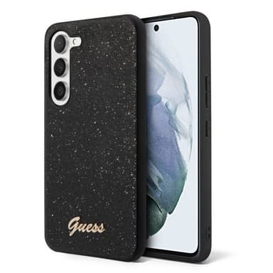 Guess Samsung Galaxy S23 Kuori Fixed Glitter Case Musta