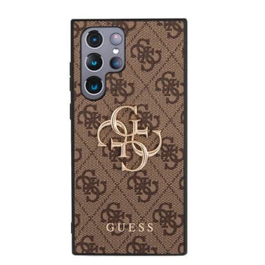 Guess Samsung Galaxy S23 Ultra Kuori 4G Logo Ruskea