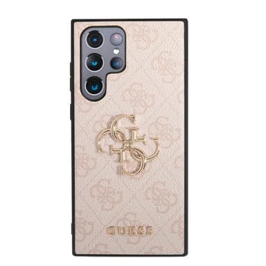 Guess Samsung Galaxy S23 Ultra Kuori 4G Logo Vaaleanpunainen