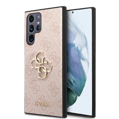 Guess Samsung Galaxy S23 Ultra Kuori 4G Logo Vaaleanpunainen