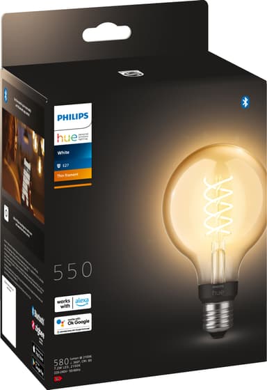 Philips Hue W Globe lamppu 7,2 W Filament G93 E27