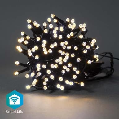 Nedis Älykäs jouluvalot | Nauha | Wi-Fi | Lämmin Valkoinen | 200 LED's | 20.0 m | Android™ / IOS