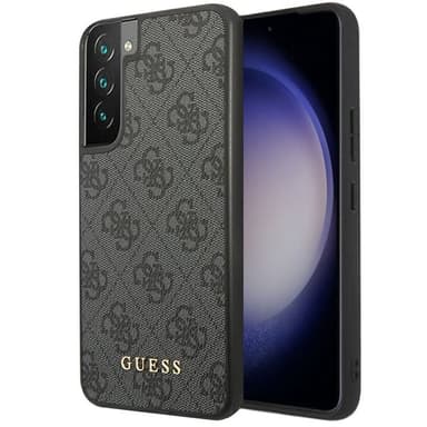 Guess Hardcase 4G metal gold logo Samsung Galaxy S23 - Harmaa